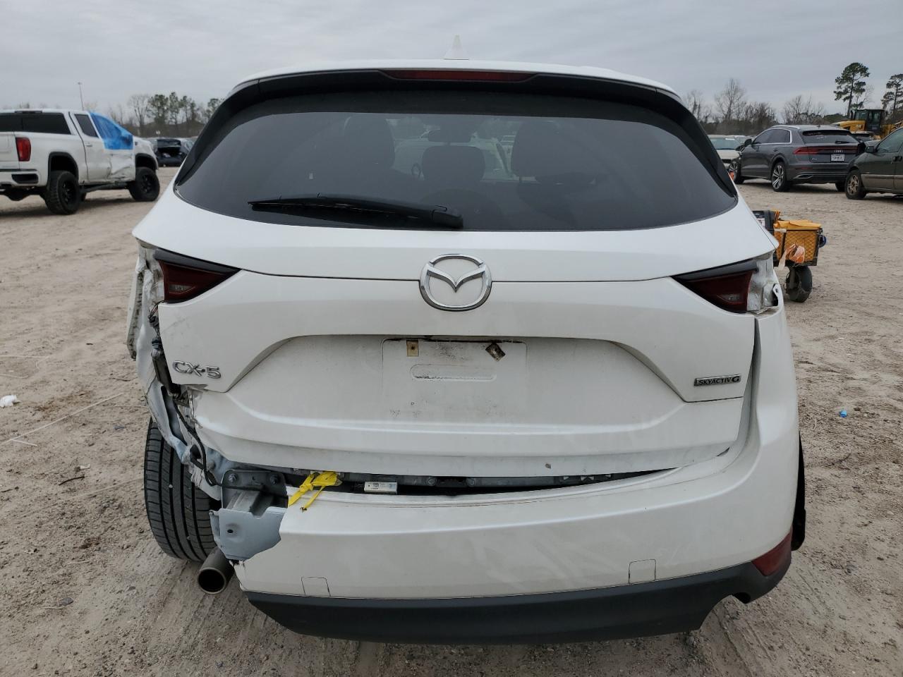 2021 Mazda CX-5 VIN JM3KFACM4M0446628 Copart auction photo, rear end / side damage thumbnail 6
