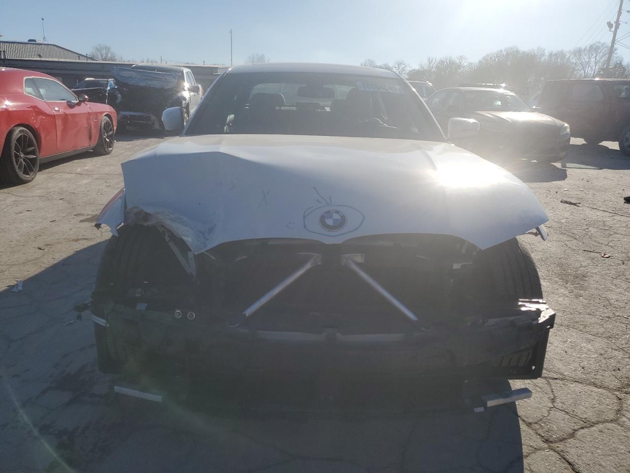 2021 BMW 3er VIN 3MW5R7J0XM8B50886 Copart auction photo, front end damage thumbnail 5