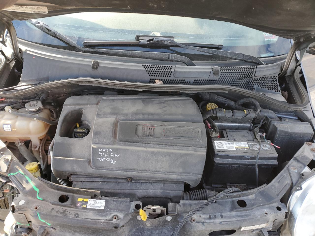 2012 Fiat 500 VIN 3C3CFFCR2CT385405 Copart auction photo, front end damage thumbnail 11
