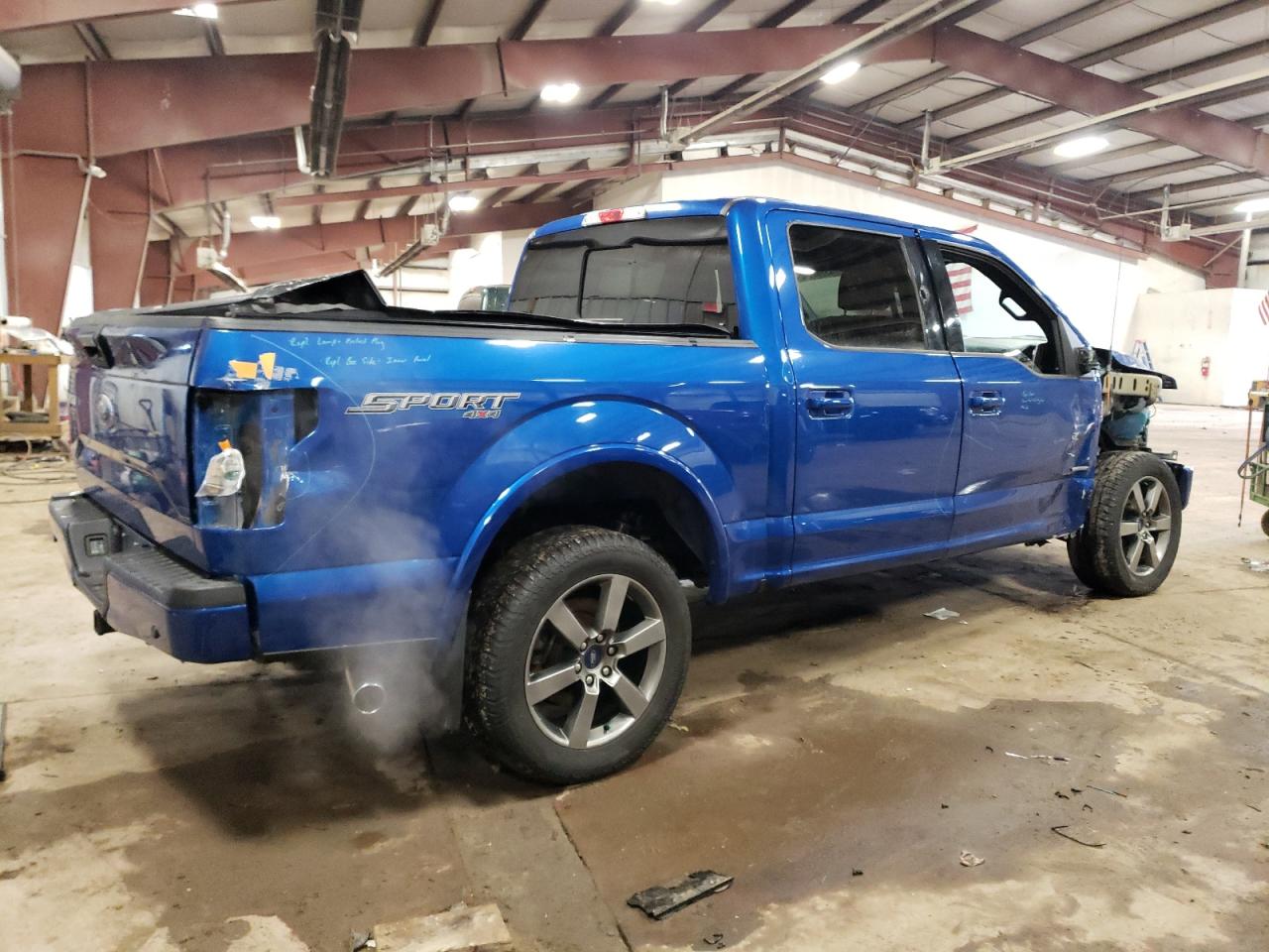 2017 Ford F-150 VIN 1FTEW1EG9HKE31520 Copart auction photo, side / front end damage thumbnail 3