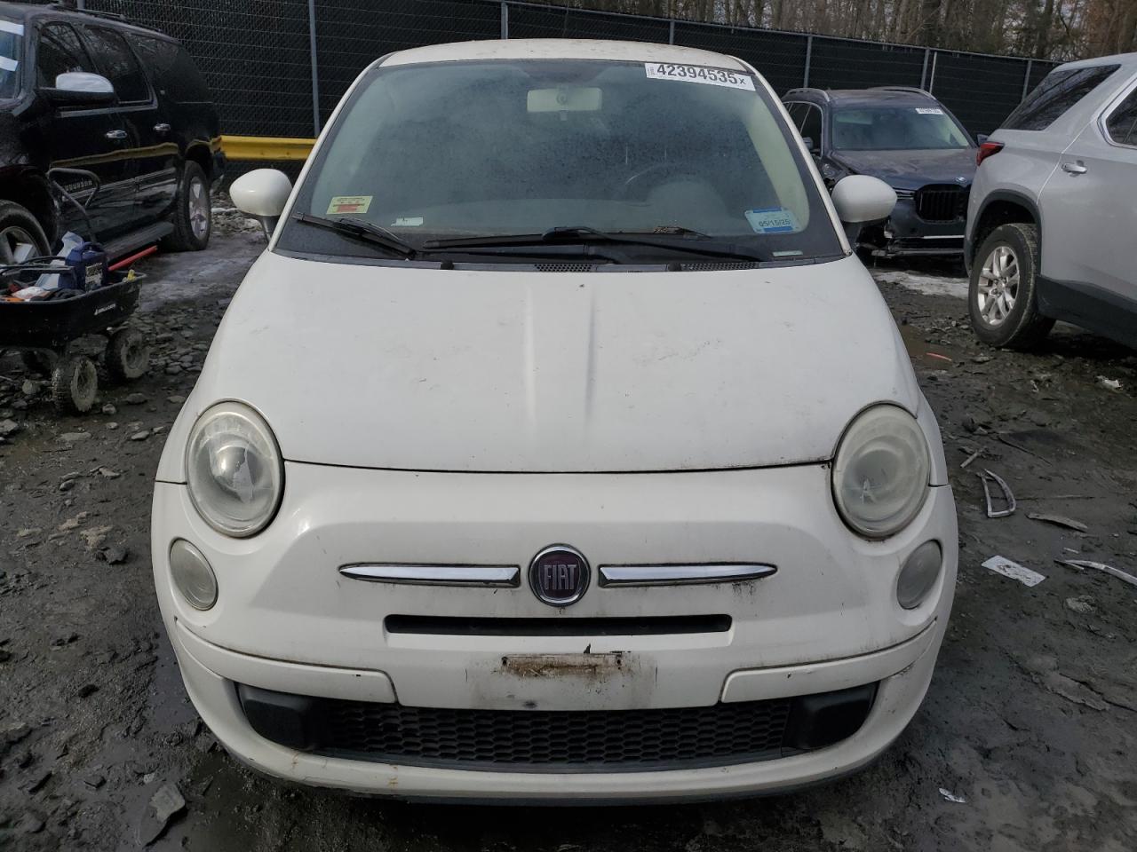 2012 Fiat 500 VIN 3C3CFFAR5CT127530 Copart auction photo, mechanical damage thumbnail 5