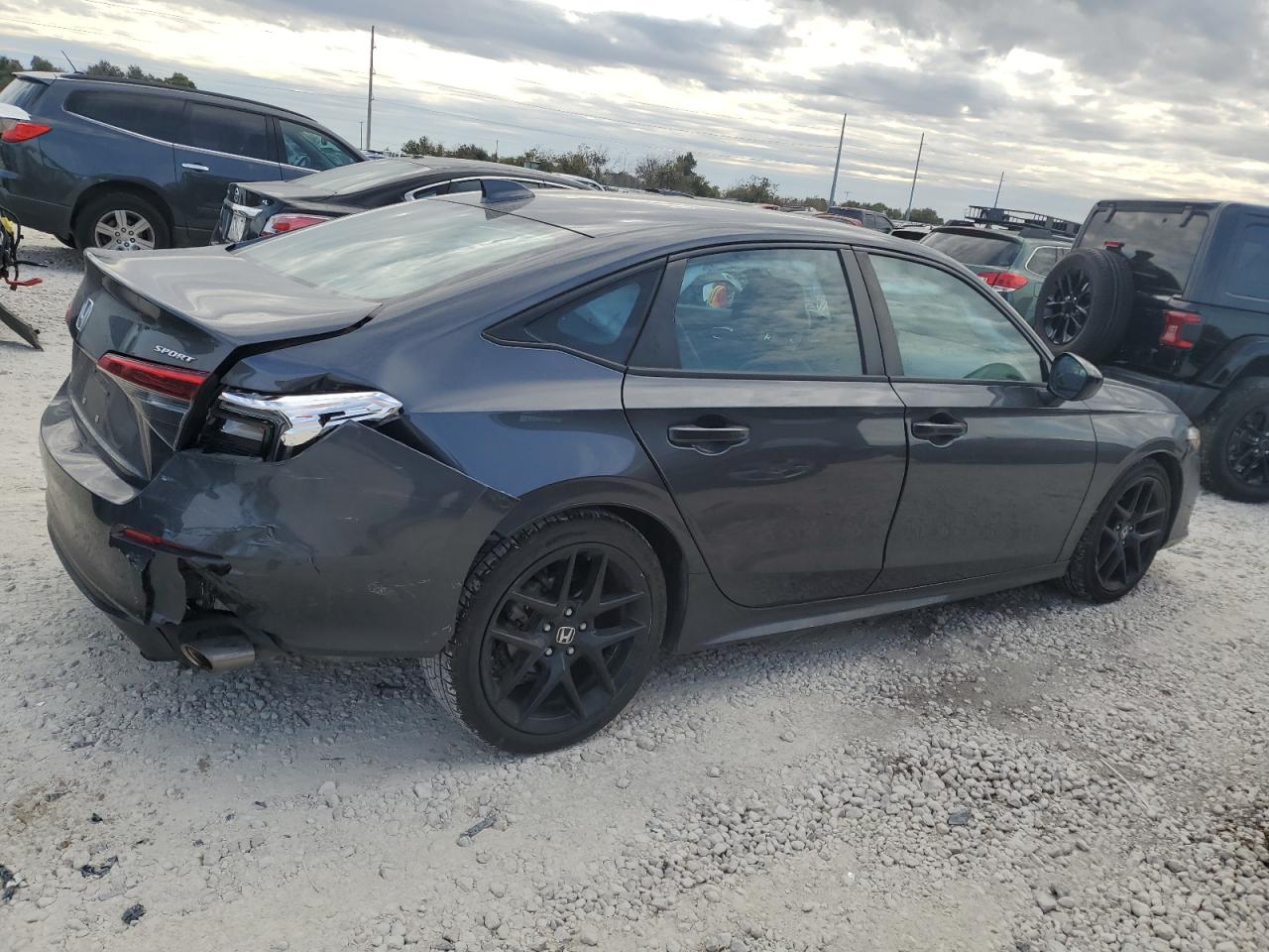 2022 Honda Civic VIN 2HGFE2F5XNH553561 Copart auction photo, rear end damage thumbnail 3