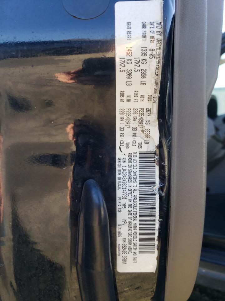 2006 Jeep Grand Cherokee VIN 1J4GR48K06C147731 Copart auction photo, front end / minor dent/scratches damage thumbnail 14
