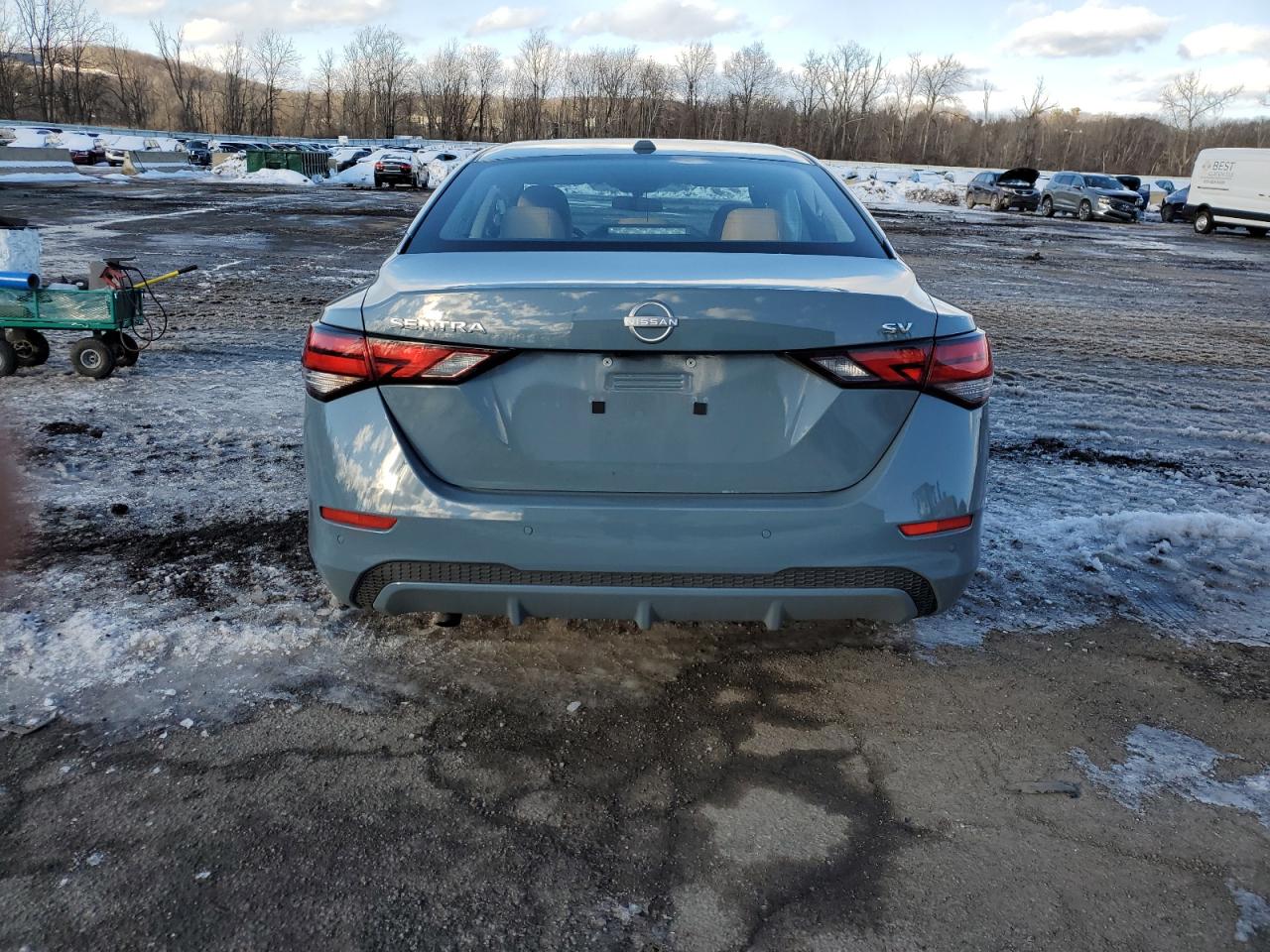 2024 Nissan Sentra VIN 3N1AB8CV4RY350533 Copart auction photo, front end / side damage thumbnail 6