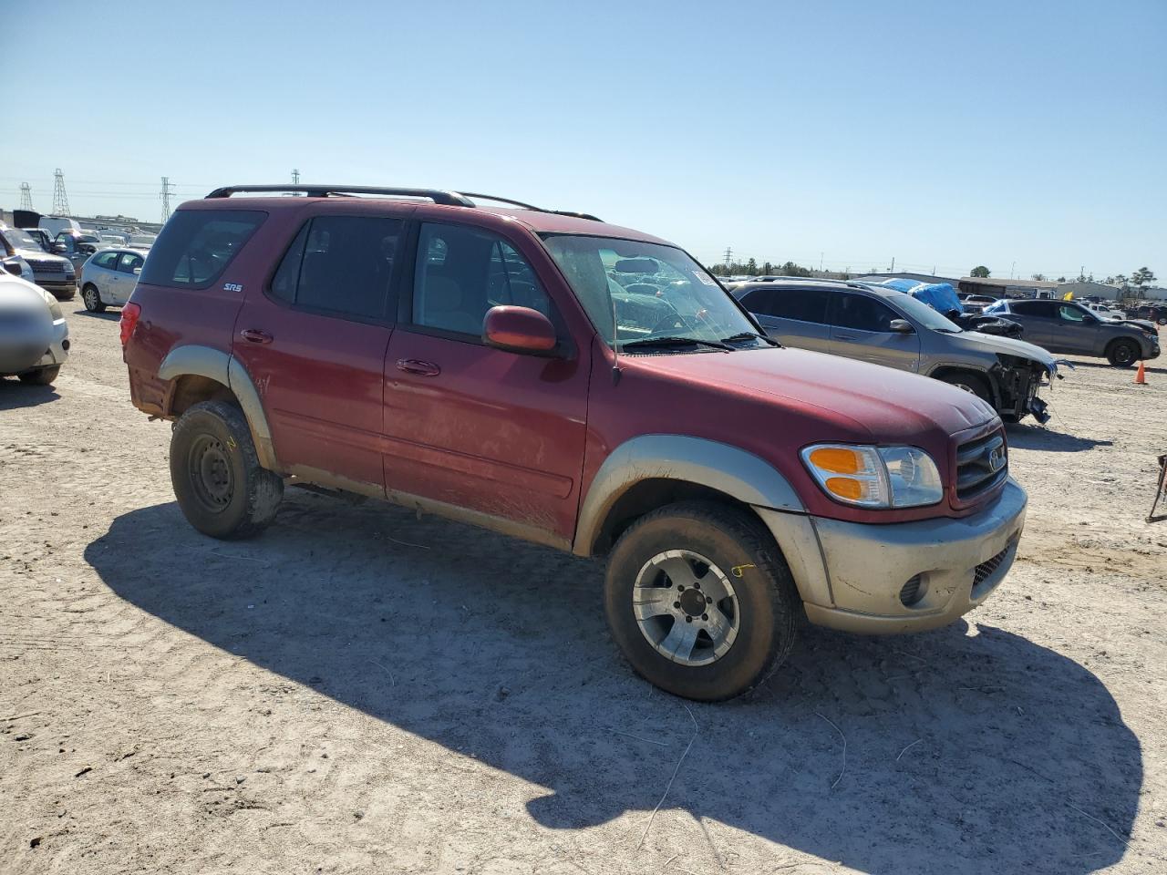 2001 Toyota Sequoia VIN 5TDZT34A31S014508 Copart auction photo, front end / minor dent/scratches damage thumbnail 4