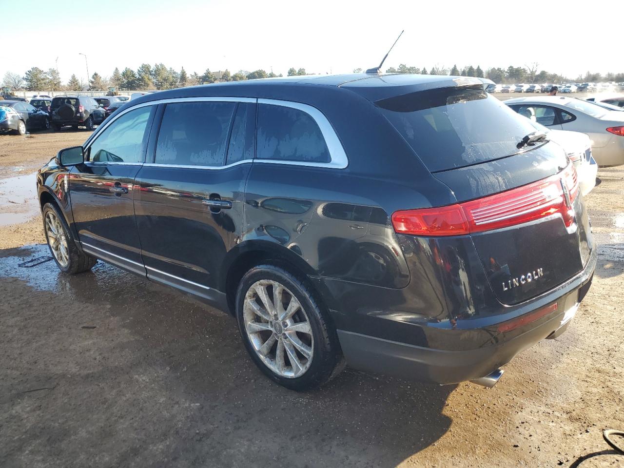 2011 Lincoln MKT VIN 2LMHJ5ATXBBJ53461 Copart auction photo, side / front end damage thumbnail 2