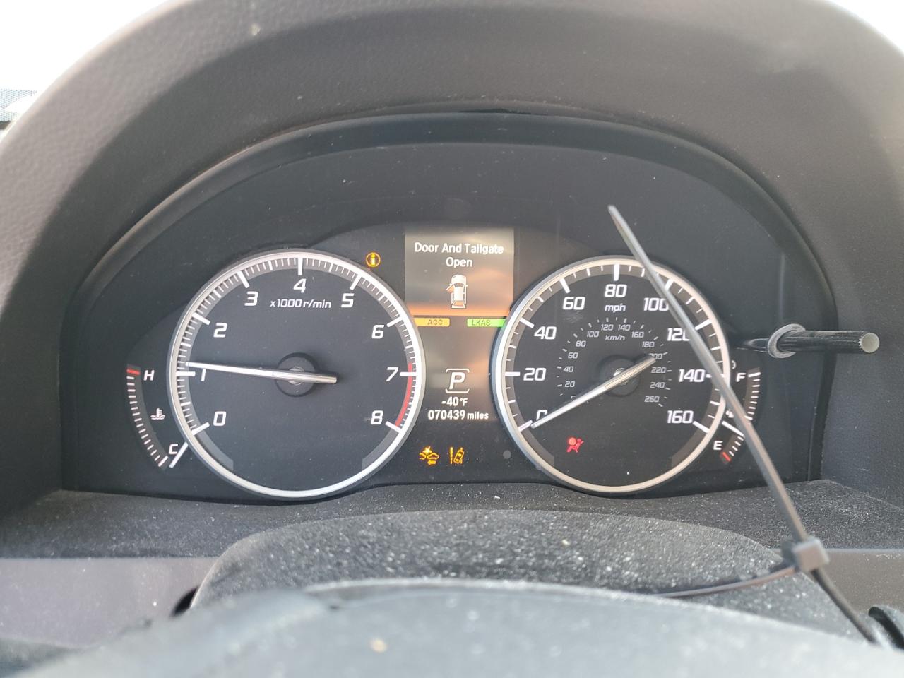 2018 Acura RDX VIN 5J8TB3H75JL000006 Copart auction photo, front end damage thumbnail 9