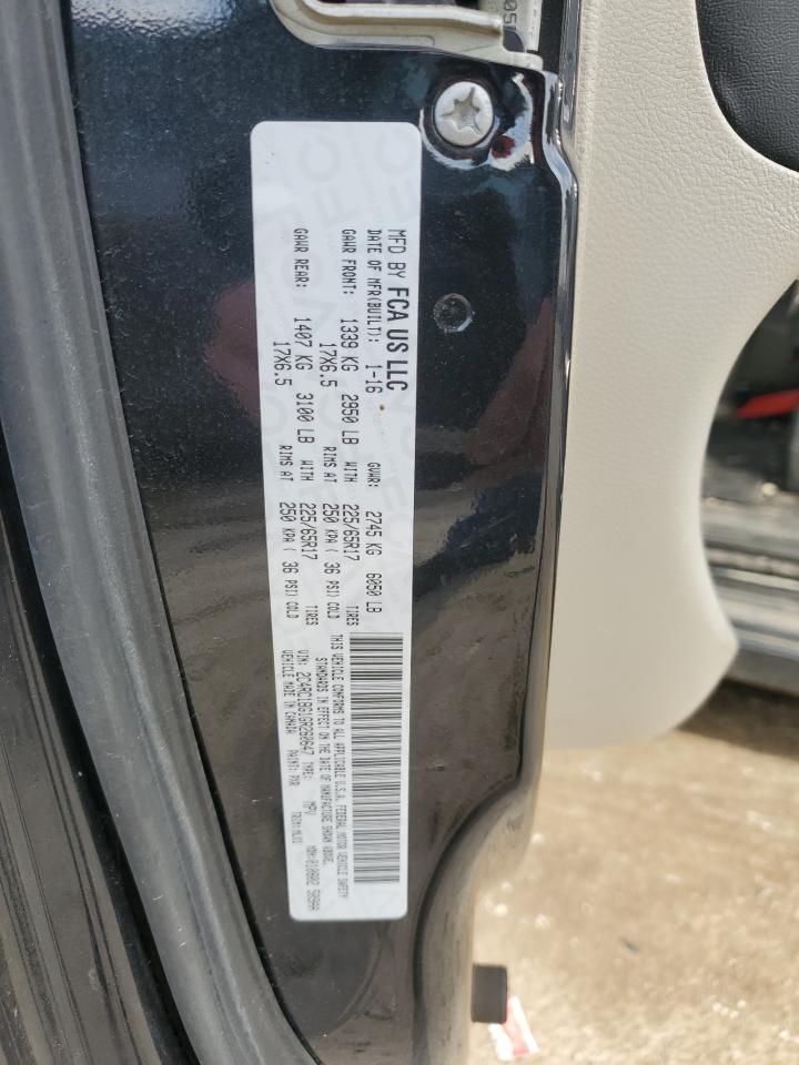 2016 Chrysler Town & Country VIN 2C4RC1BG1GR260647 Copart auction photo, front end damage thumbnail 13