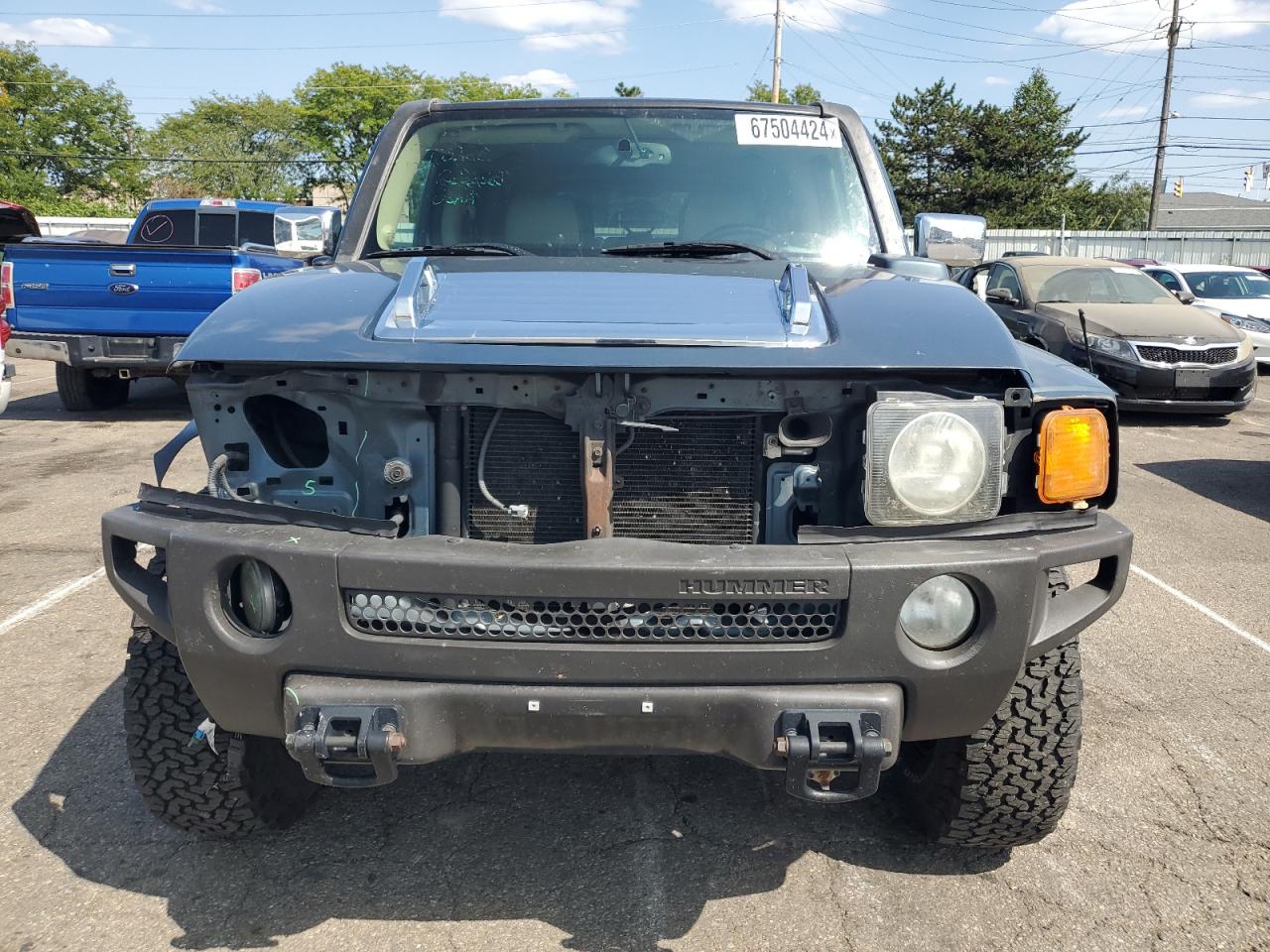 2007 Hummer H3 VIN 5GTDN13E478231729 Copart auction photo, front end damage thumbnail 5