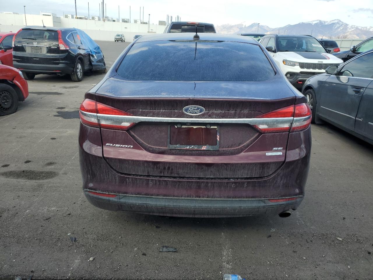 2017 Ford Fusion VIN 3FA6P0HDXHR180358 Copart auction photo, undercarriage / side damage thumbnail 6
