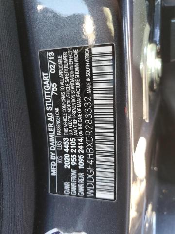 2013 Mercedes-Benz C-klasse VIN WDDGF4HBXDR283332 Copart auction photo, rear end damage thumbnail 12
