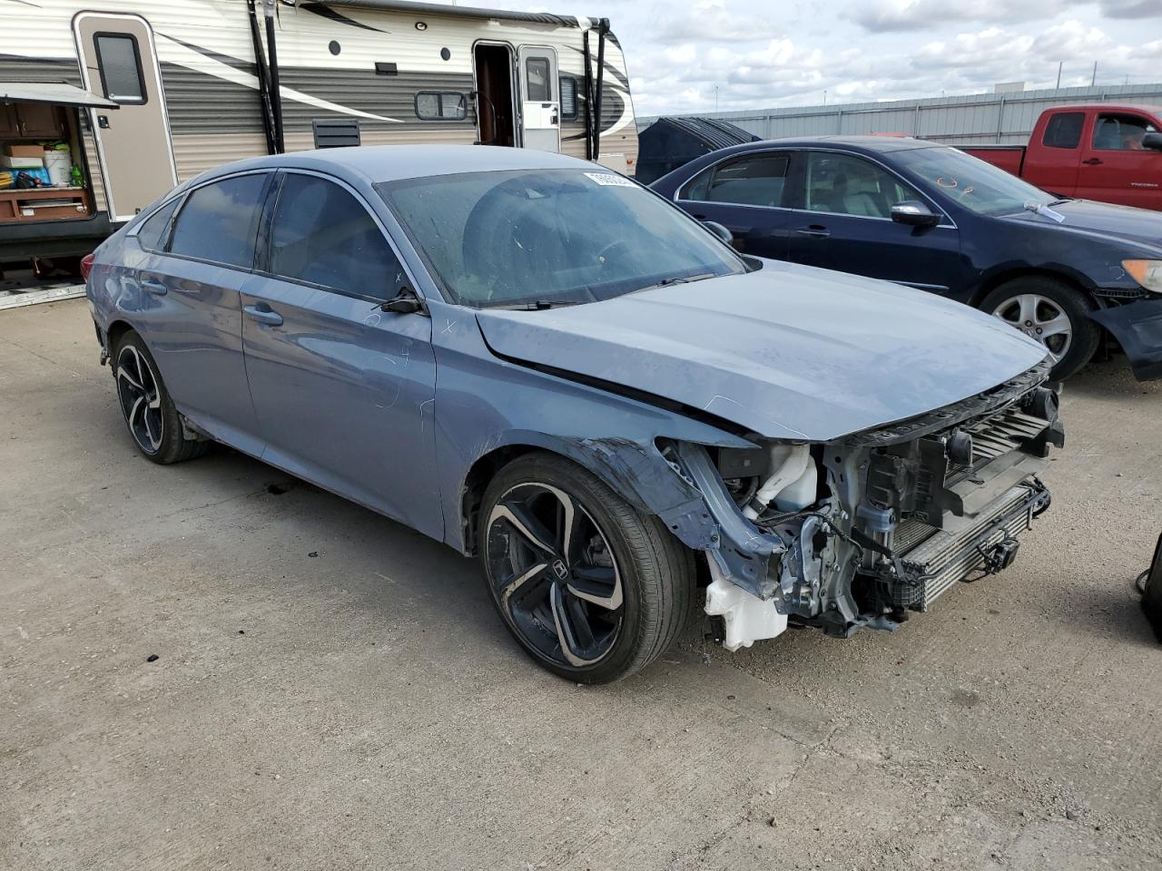 2022 Honda Accord VIN 1HGCV1F30NA051412 Copart auction photo, front end / minor dent/scratches damage thumbnail 4