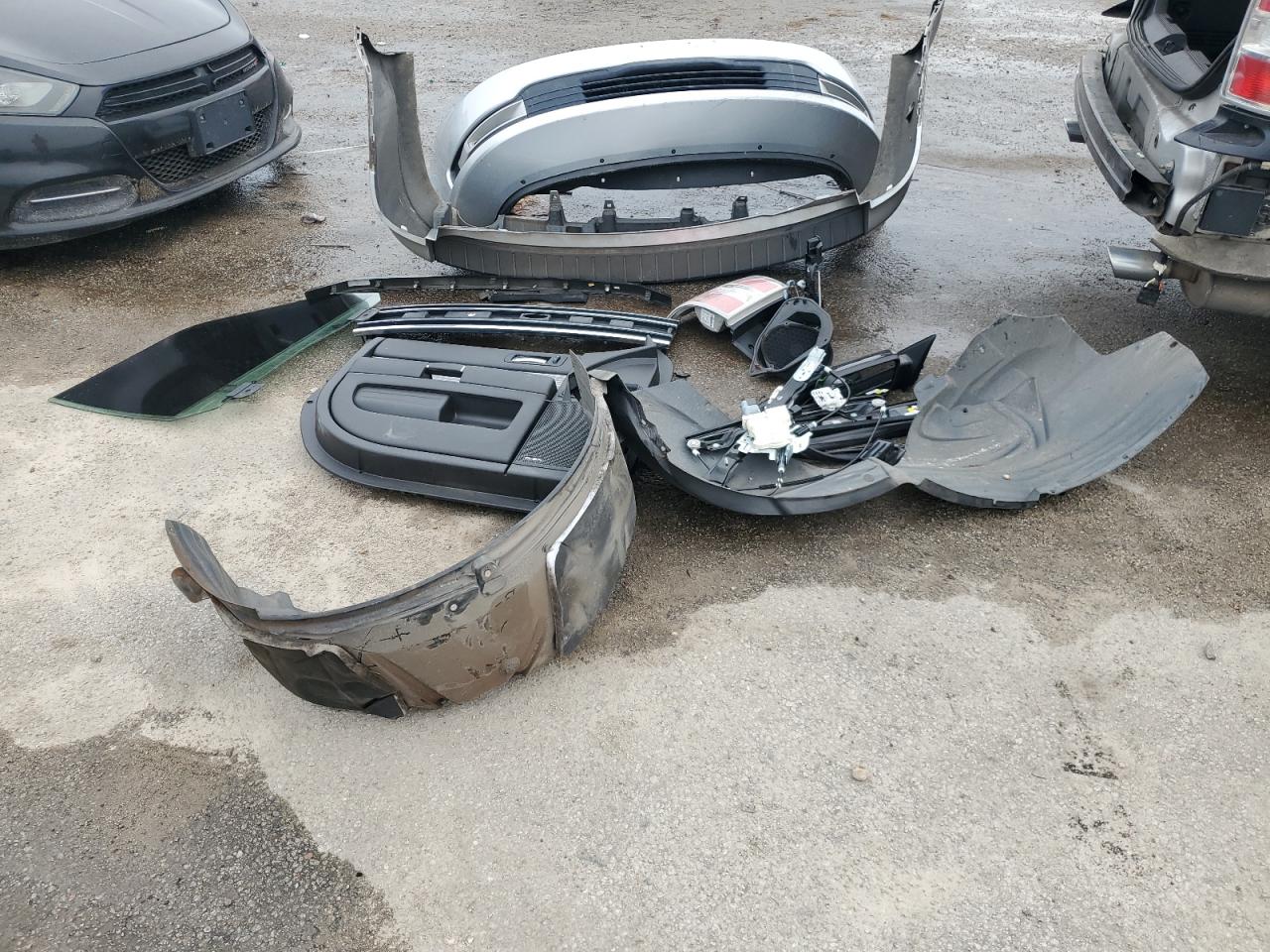 2017 Ford Flex VIN 2FMHK6C83HBA05961 Copart auction photo, all over damage thumbnail 13