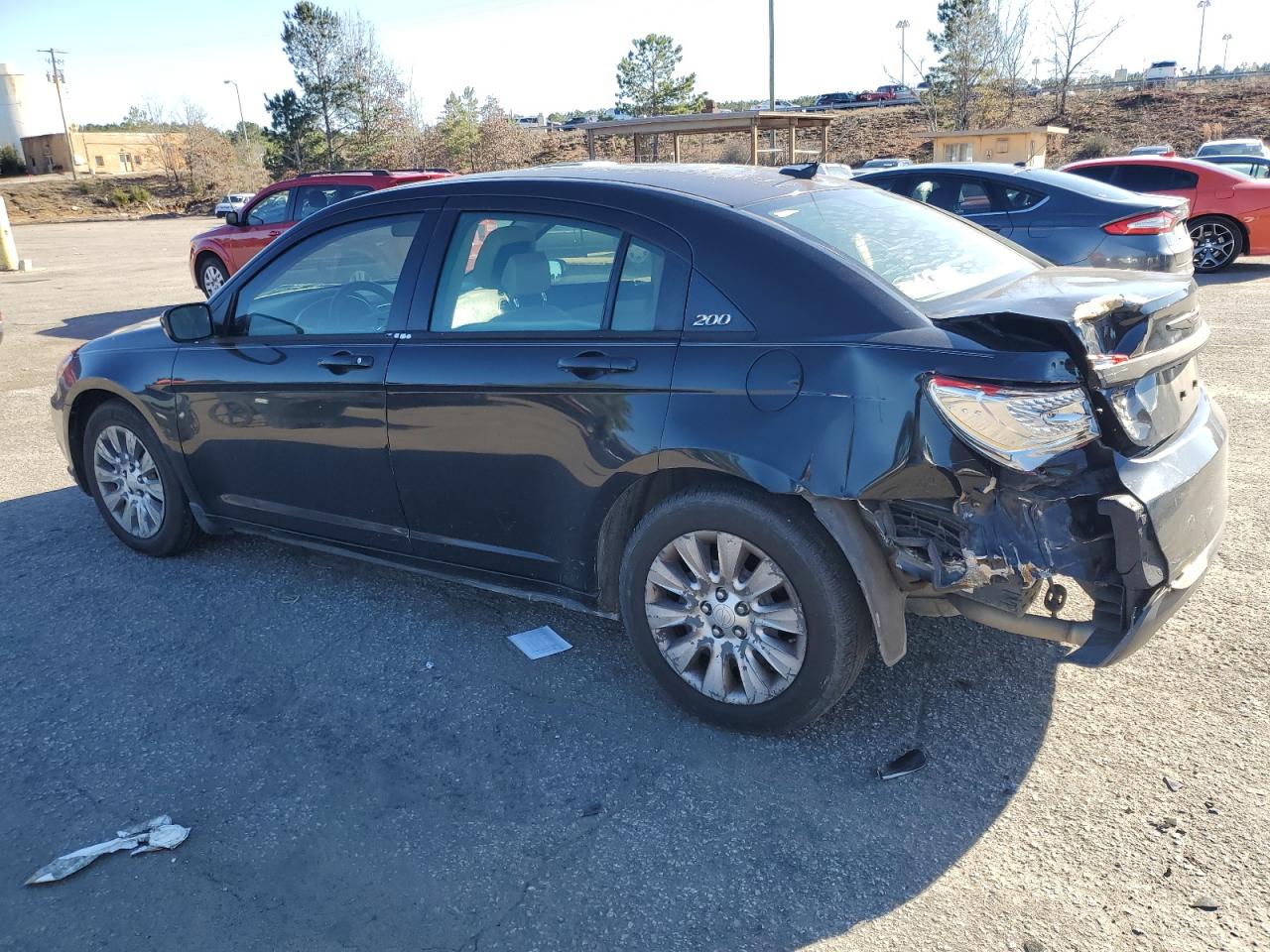 2014 Chrysler 200 VIN 1C3CCBAG6EN103658 Copart auction photo, front end / rear end damage thumbnail 2