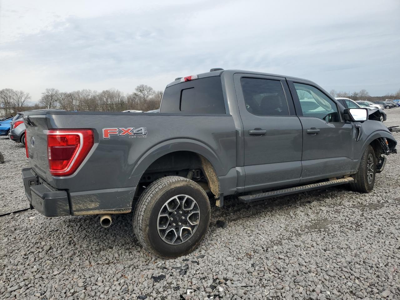 2021 Ford F-150 VIN 1FTFW1E55MFA56313 Copart auction photo, front end / side damage thumbnail 3
