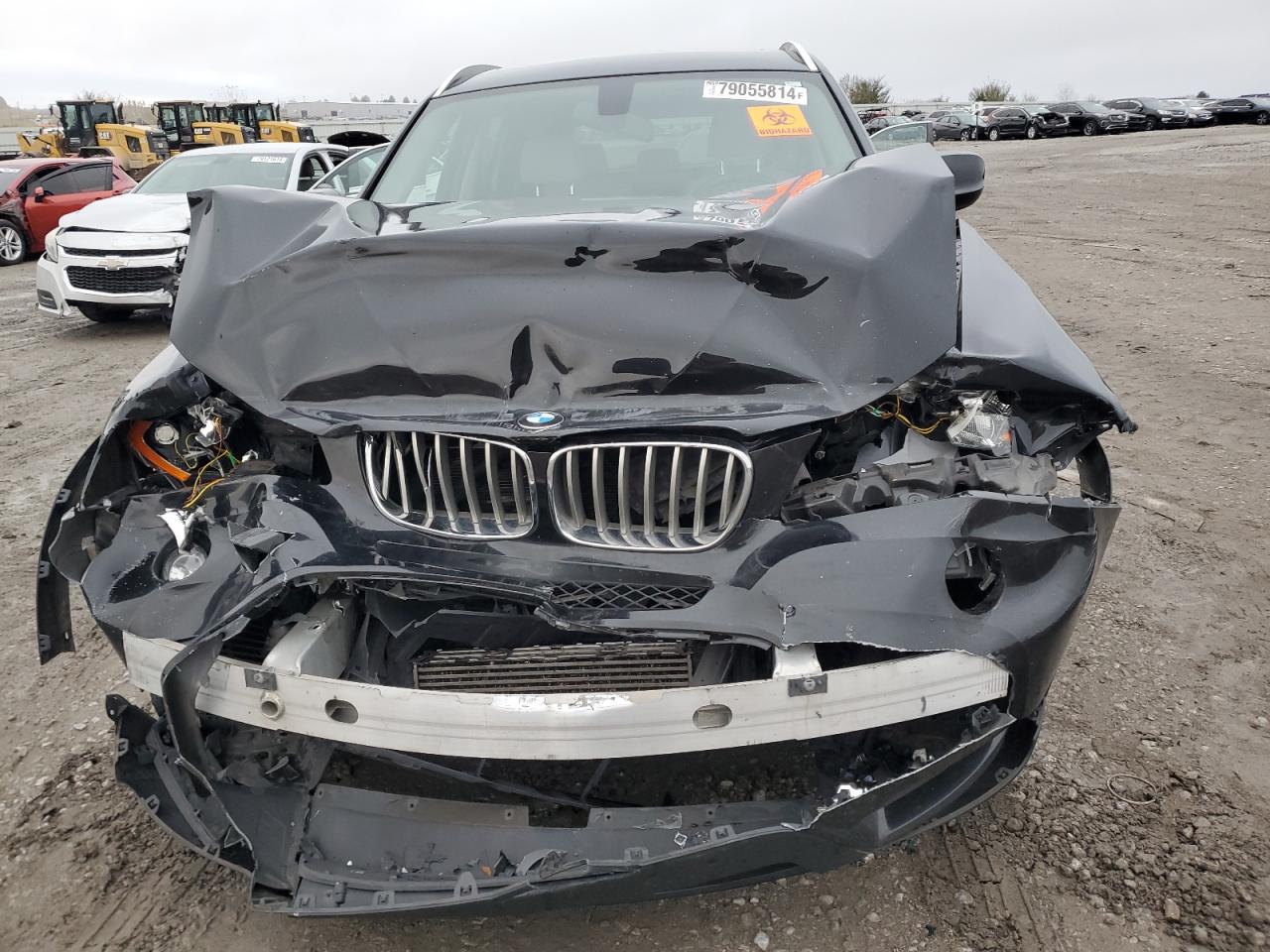 2013 BMW X3 VIN 5UXWX9C53D0A26424 Copart auction photo, biohazard/chemical / front end damage thumbnail 5