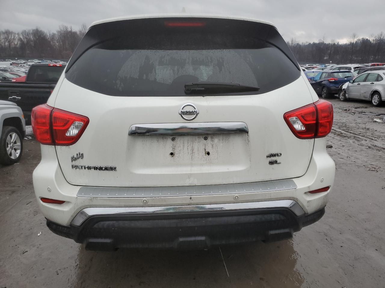 2019 Nissan Pathfinder VIN 5N1DR2MM6KC583736 Copart auction photo, front end damage thumbnail 6
