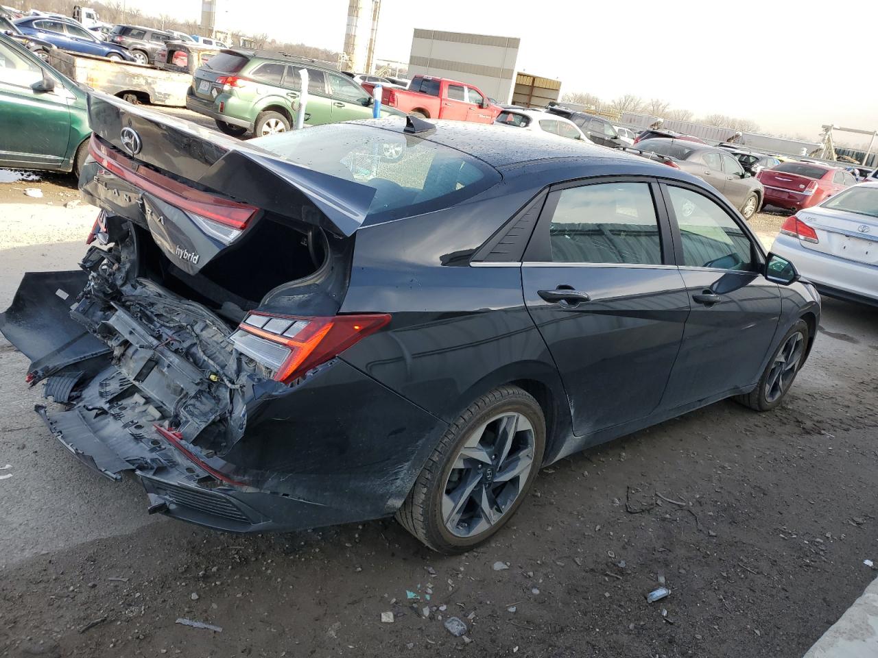 2023 Hyundai Elantra VIN KMHLN4AJ8PU037017 Copart auction photo, all over damage thumbnail 3