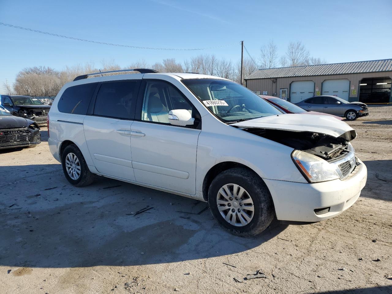 2012 KIA Sedona VIN KNDMG4C72C6499530 Copart auction photo, front end damage thumbnail 4