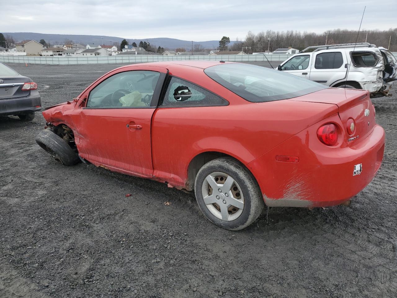 2008 Chevrolet Cobalt VIN 1G1AL18F487123919 Copart auction photo, front end / side damage thumbnail 2