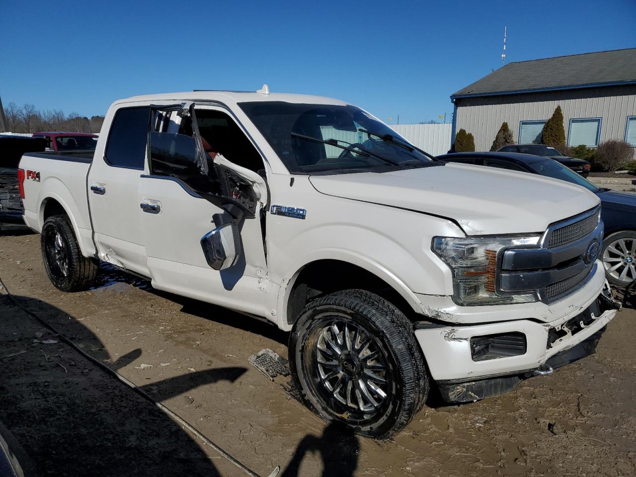 2019 Ford F-150 VIN 1FTEW1E42KFA54910 Copart auction photo, water/flood / side damage thumbnail 4