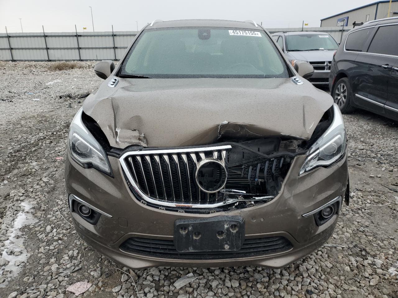 2017 Buick Envision VIN LRBFXESX2HD123539 Copart auction photo, front end damage thumbnail 5