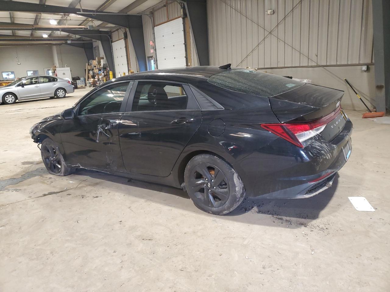 2021 Hyundai Elantra VIN 5NPLS4AG4MH006595 Copart auction photo, side / front end damage thumbnail 2