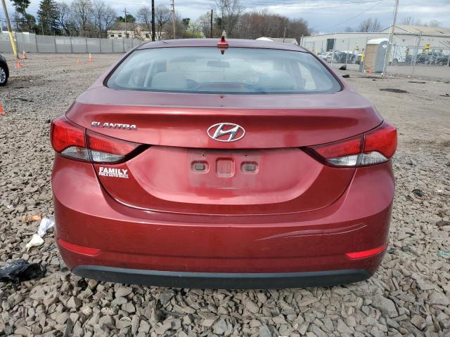 2016 Hyundai Elantra VIN 5NPDH4AE4GH733466 Copart auction photo, vandalism / stripped damage thumbnail 6