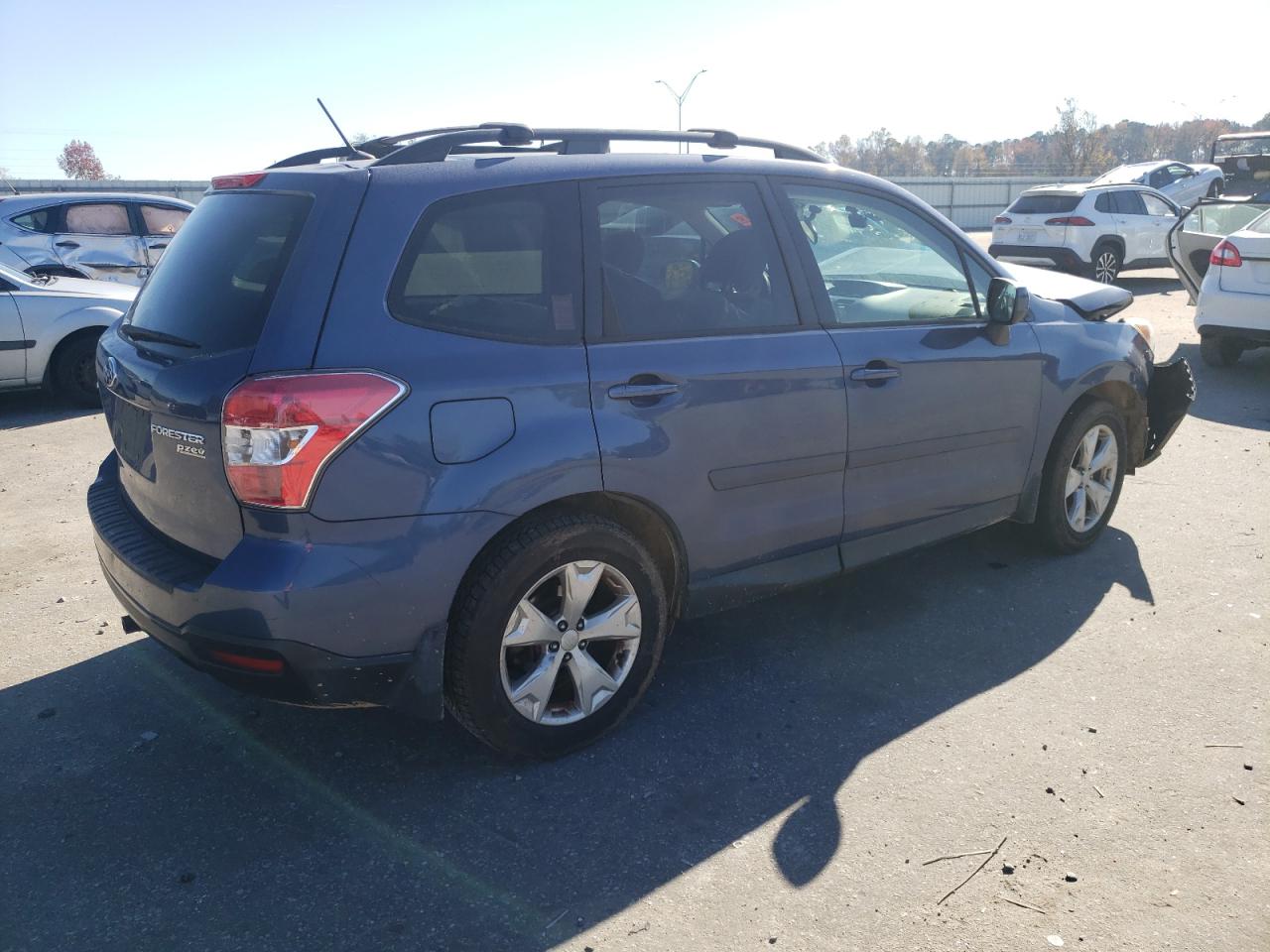 2014 Subaru Forester VIN JF2SJADC1EH555968 Copart auction photo, front end damage thumbnail 3
