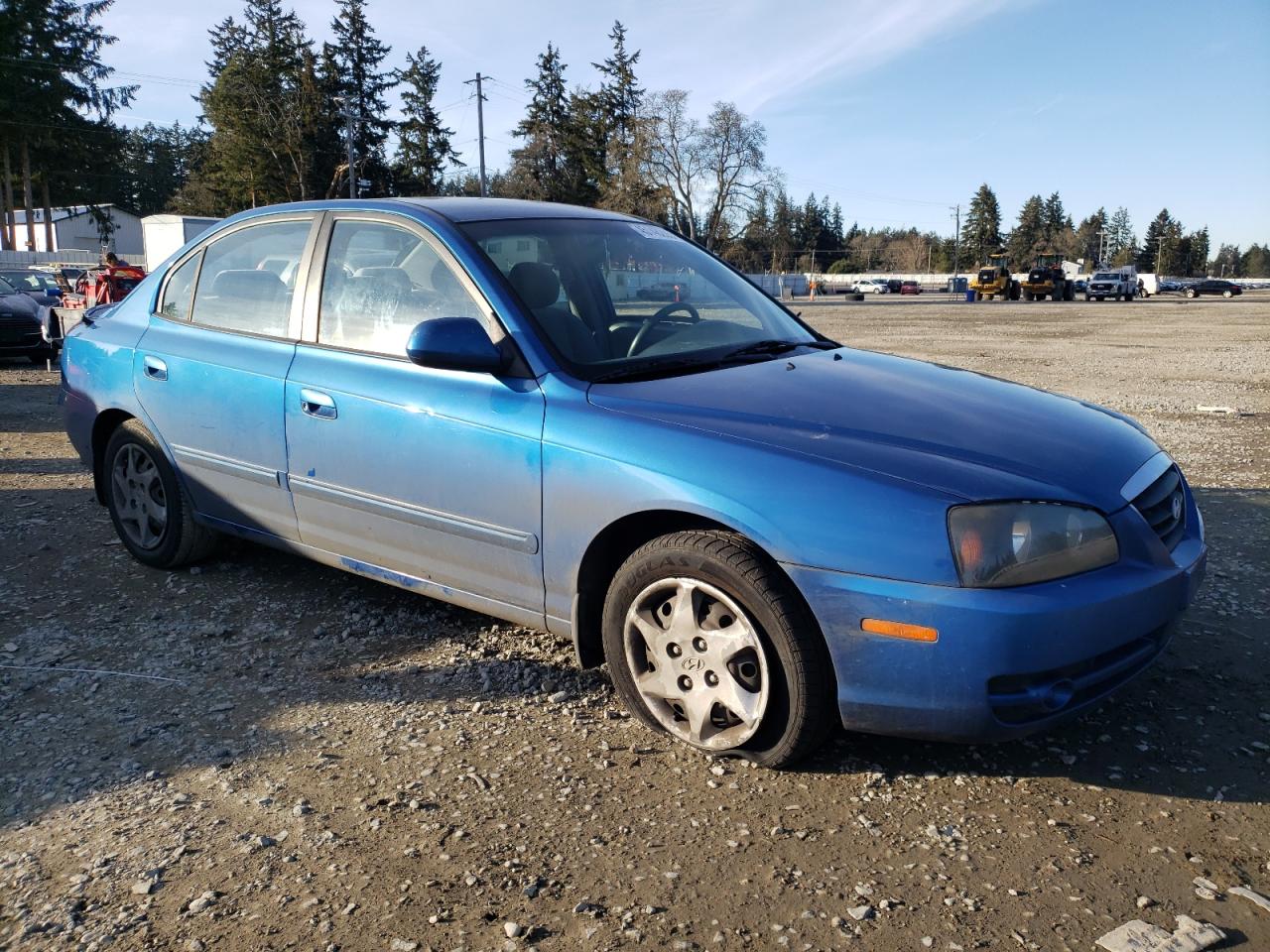 2006 Hyundai Elantra VIN KMHDN46D06U315673 Copart auction photo, side damage thumbnail 4