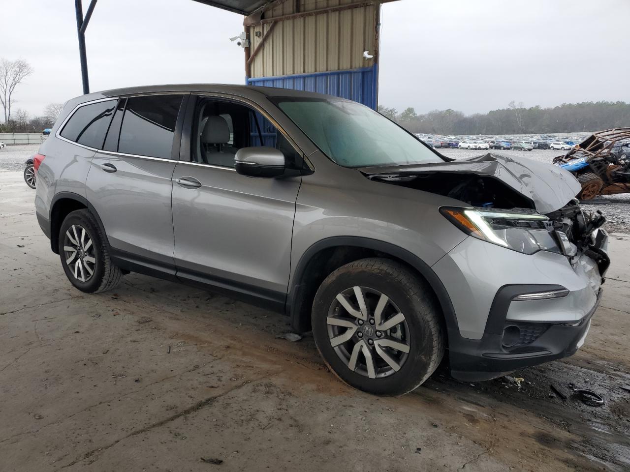 2021 Honda Pilot VIN 5FNYF5H54MB016627 Copart auction photo, front end damage thumbnail 4