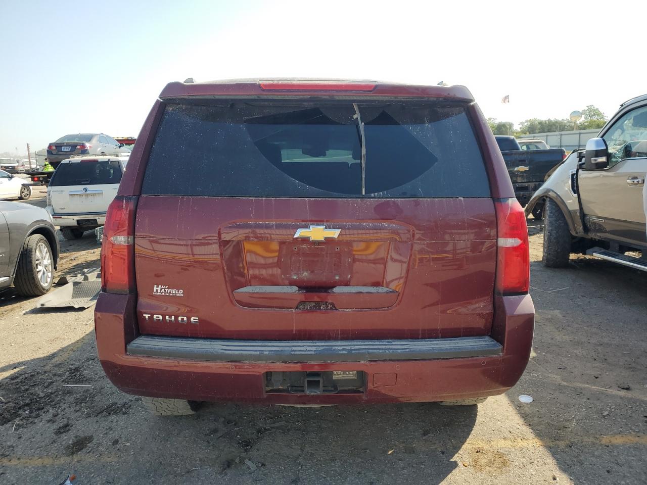 2016 Chevrolet Tahoe VIN 1GNSKBKC2GR371292 Copart auction photo, front end / side damage thumbnail 6
