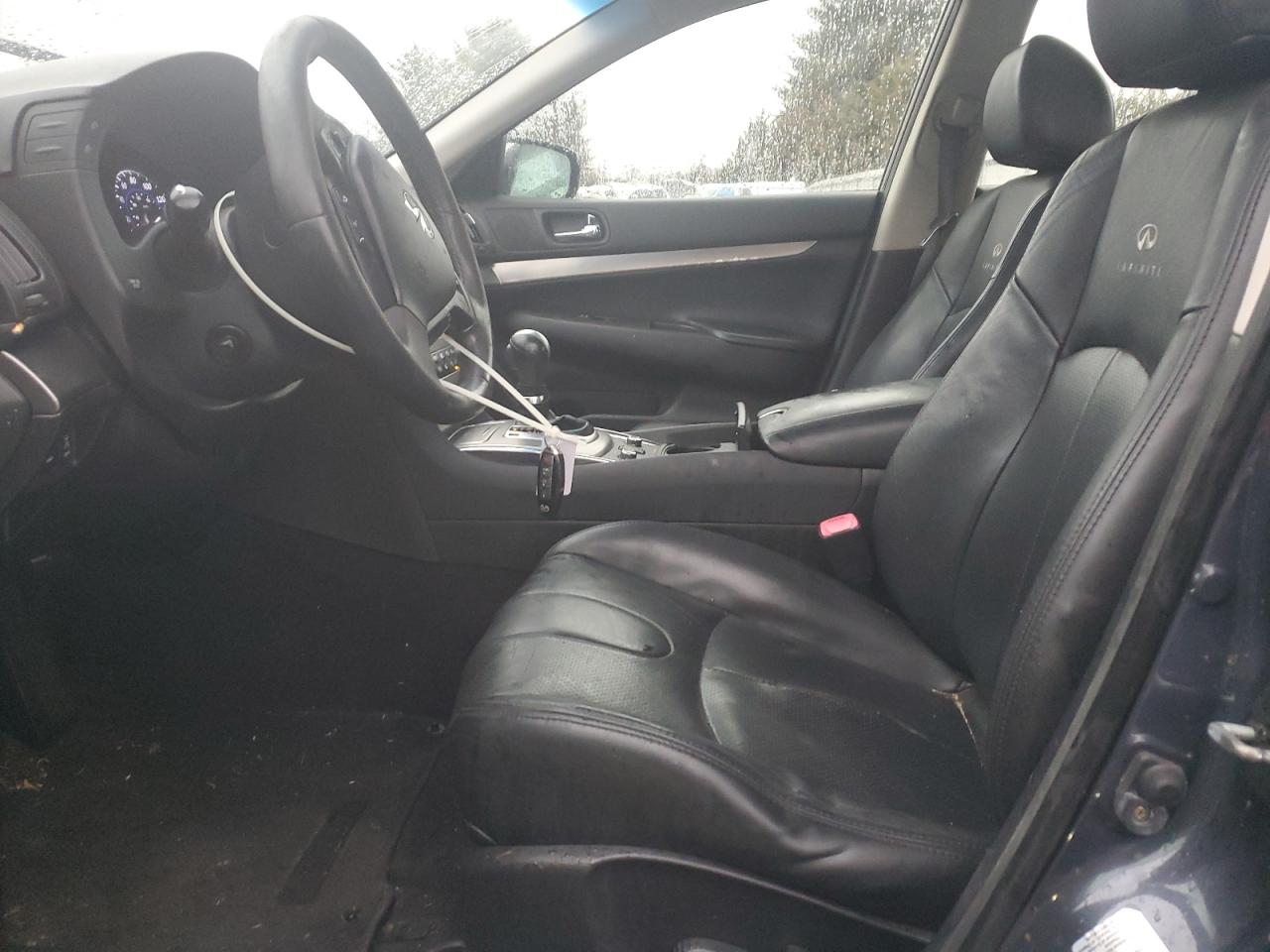 2012 Infiniti G VIN JN1CV6ARXCM676003 Copart auction photo, front end / undercarriage damage thumbnail 7