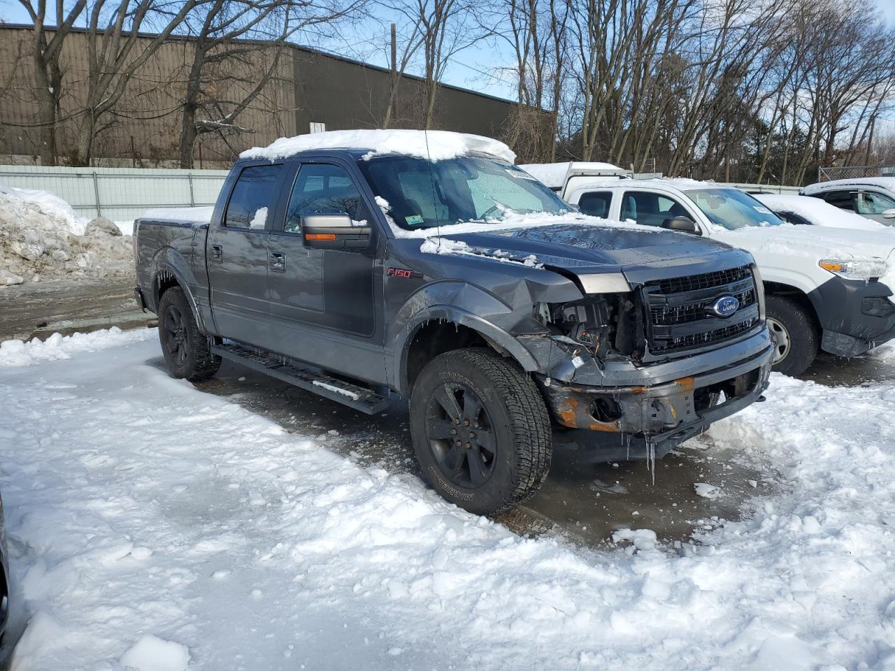 2013 Ford F-150 VIN 1FTFW1ET8DFD51551 Copart auction photo, front end / side damage thumbnail 4