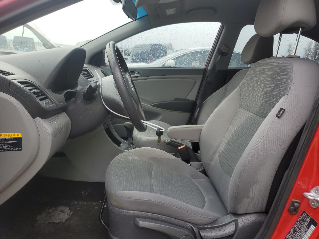 2015 Hyundai Accent VIN KMHCT4AE5FU797011 Copart auction photo, front end damage thumbnail 7