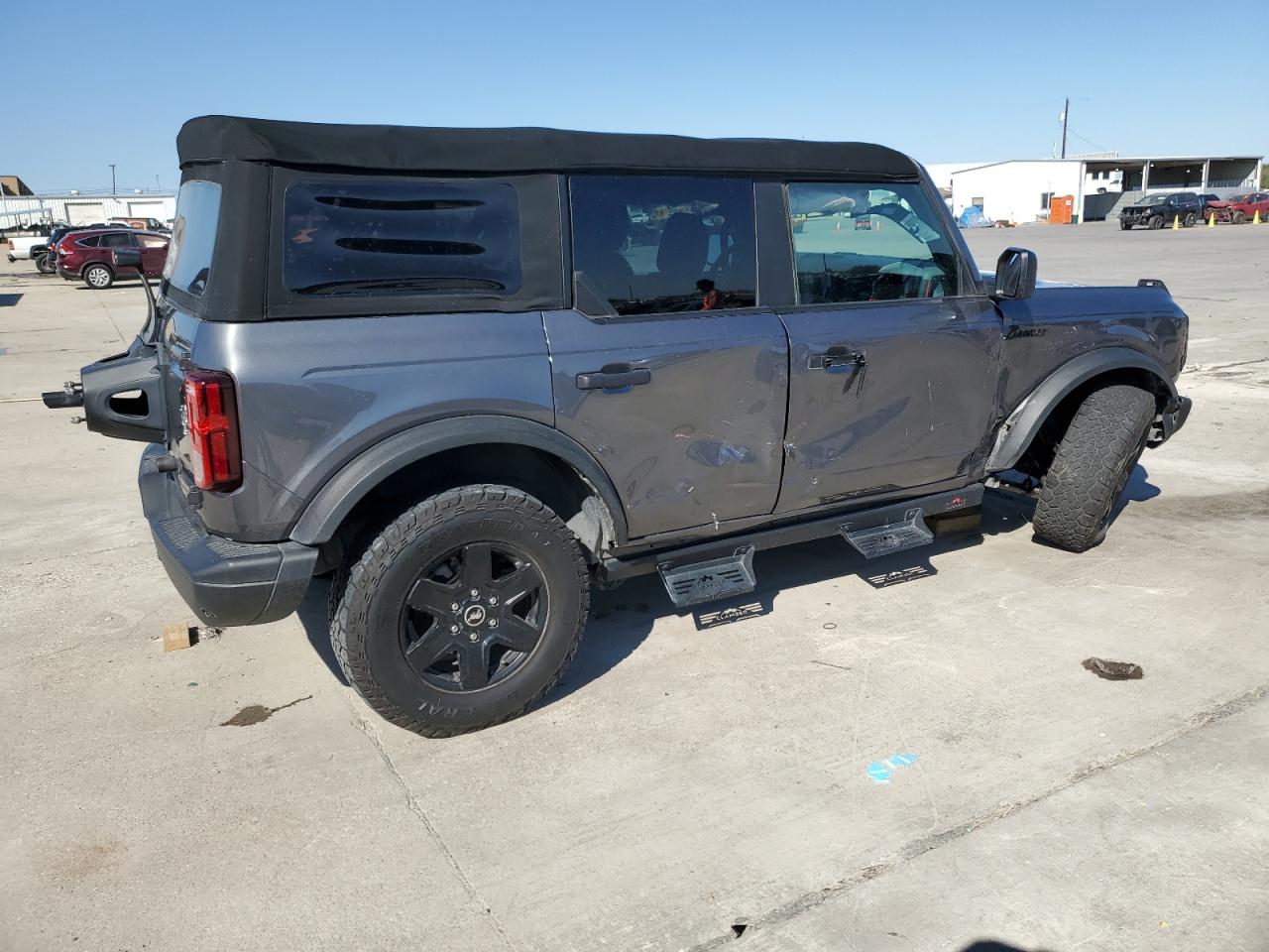 2022 Ford Bronco VIN 1FMEE5DH8NLA98992 Copart auction photo, side damage thumbnail 3