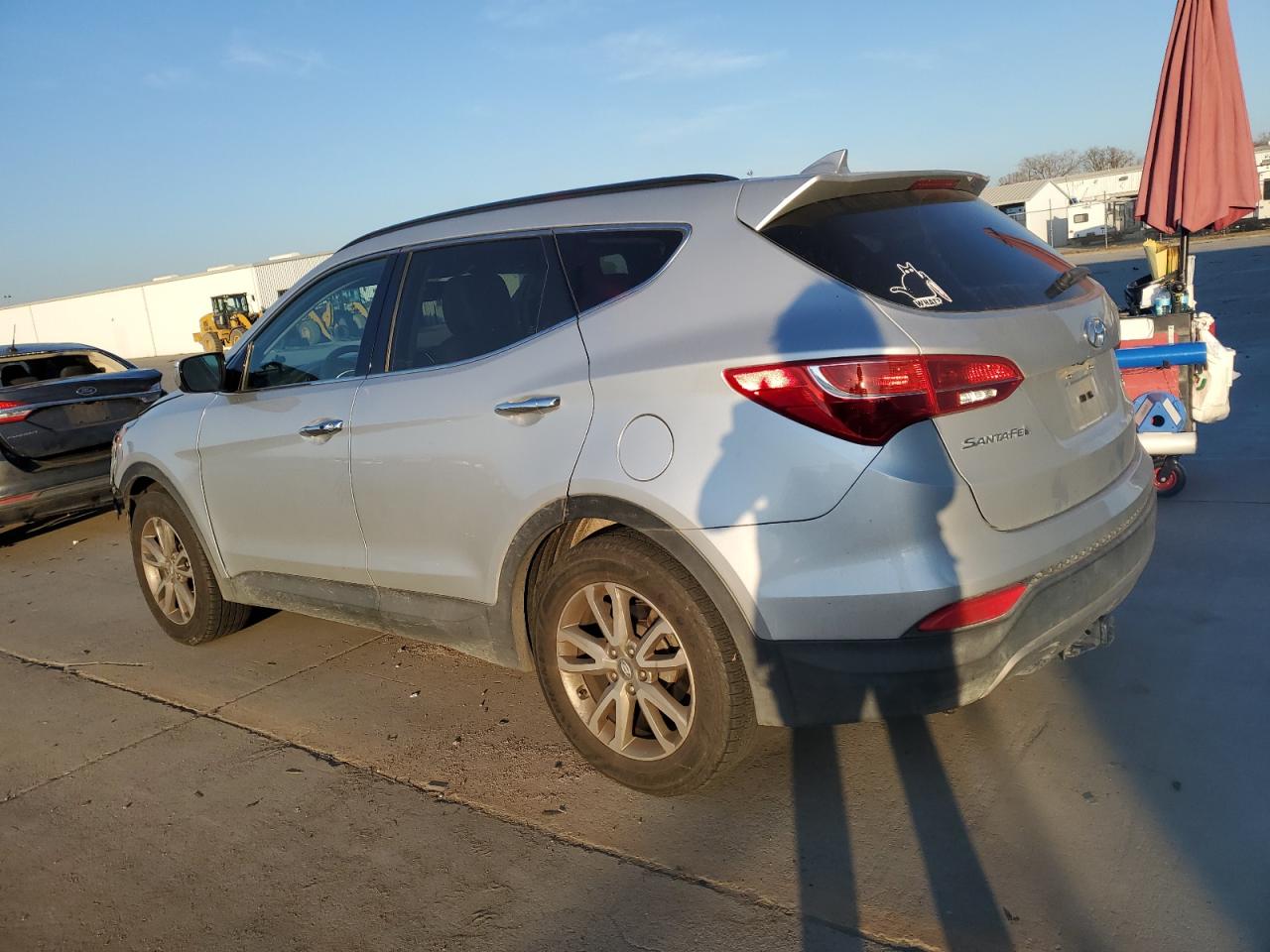 2015 Hyundai Santa Fe VIN 5XYZUDLA8FG287436 Copart auction photo, front end / side damage thumbnail 2