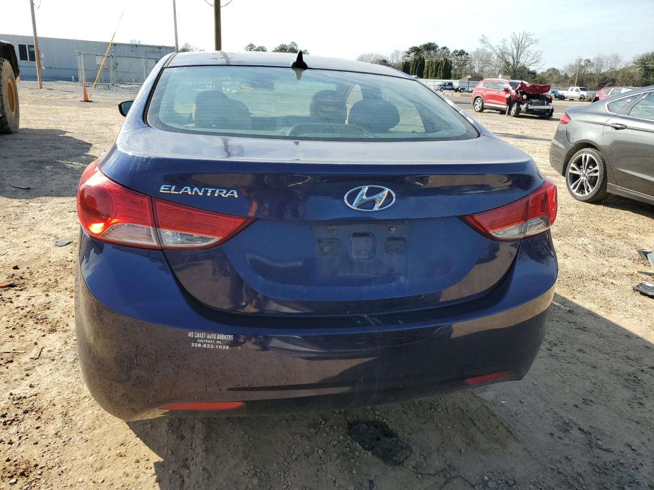 2013 Hyundai Elantra VIN 5NPDH4AE5DH389609 Copart auction photo, front end damage thumbnail 6