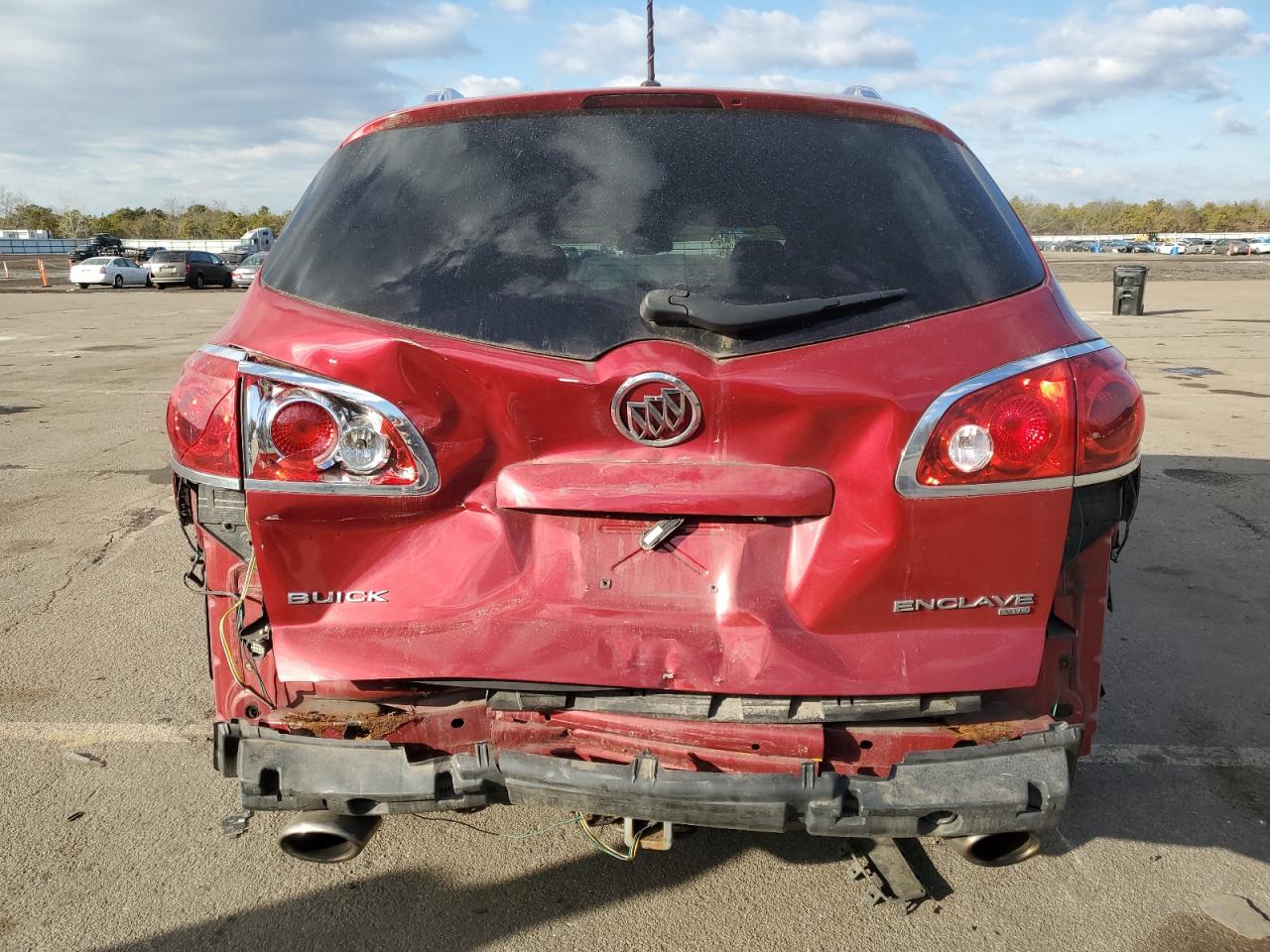 2012 Buick Enclave VIN 5GAKVDED0CJ133273 Copart auction photo, rear end / front end damage thumbnail 6