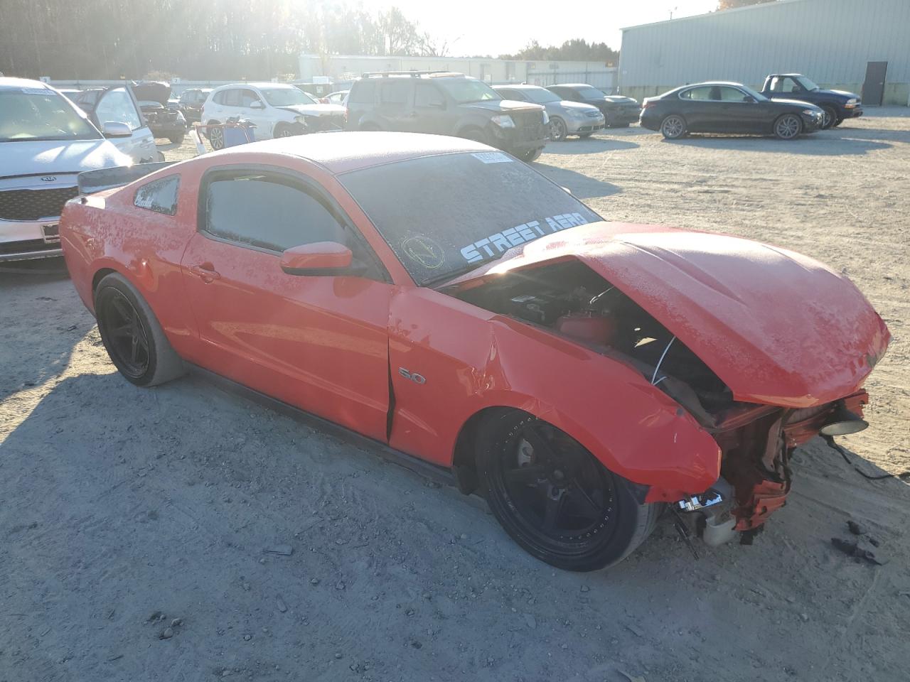 2011 Ford Mustang VIN 1ZVBP8CF2B5122137 Copart auction photo, front end / minor dent/scratches damage thumbnail 4