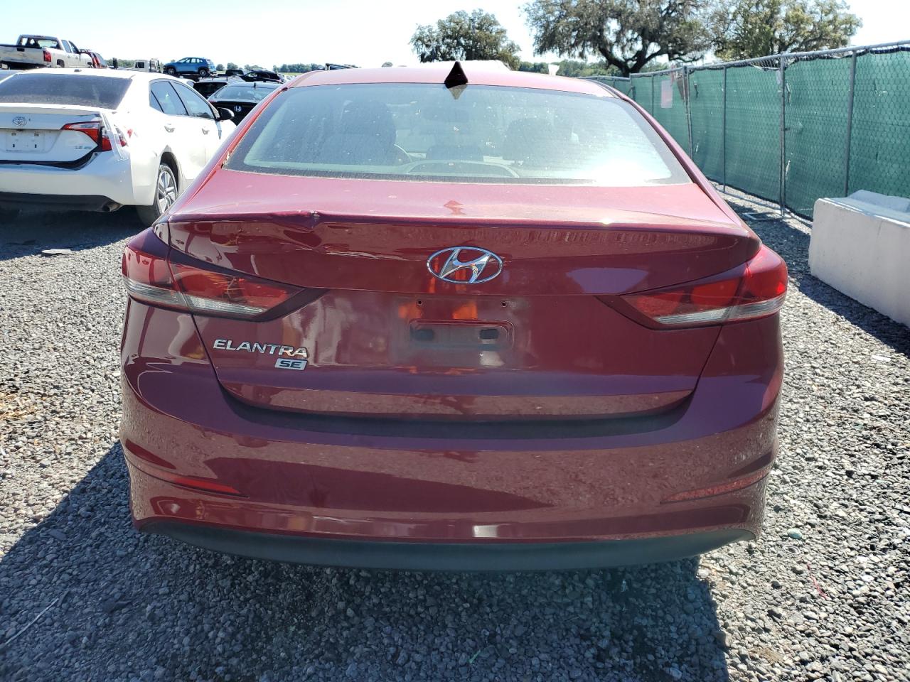 2017 Hyundai Elantra VIN KMHD74LF2HU120323 Copart auction photo, front end / side damage thumbnail 6