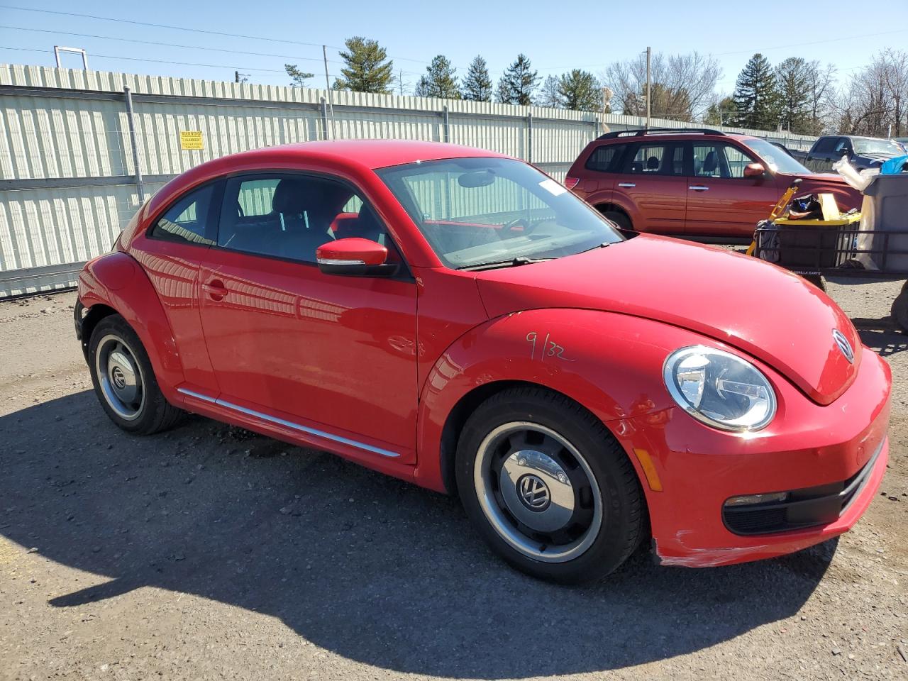 2012 Volkswagen Beetle VIN 3VWJP7AT2CM639920 Copart auction photo, rear end / front end damage thumbnail 4