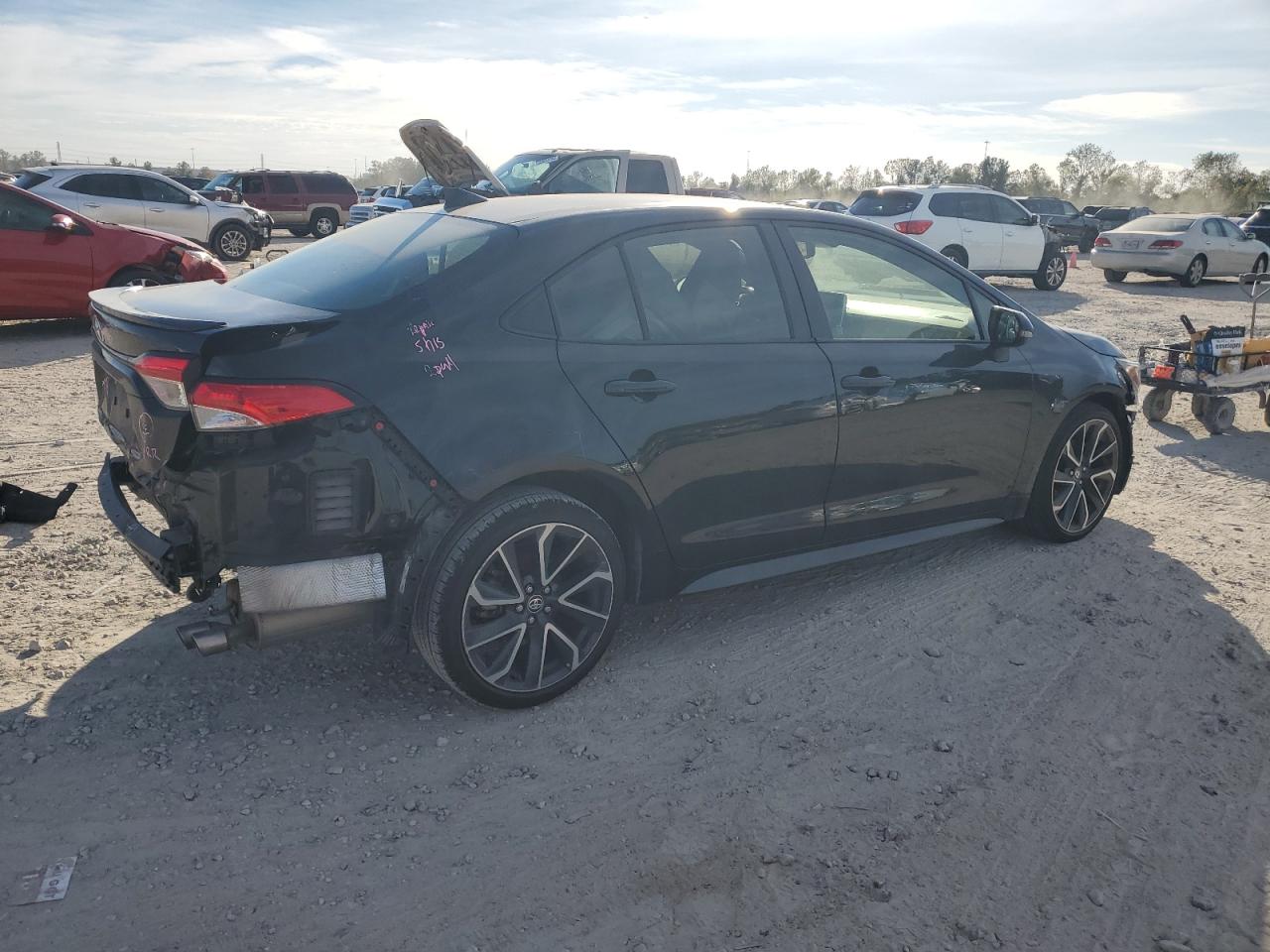 2020 Toyota Corolla VIN JTDS4RCE3LJ041763 Copart auction photo, rear end damage thumbnail 3