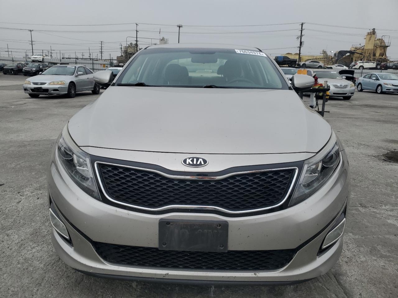 2015 KIA Optima VIN 5XXGM4A70FG454956 Copart auction photo, vandalism / side damage thumbnail 5