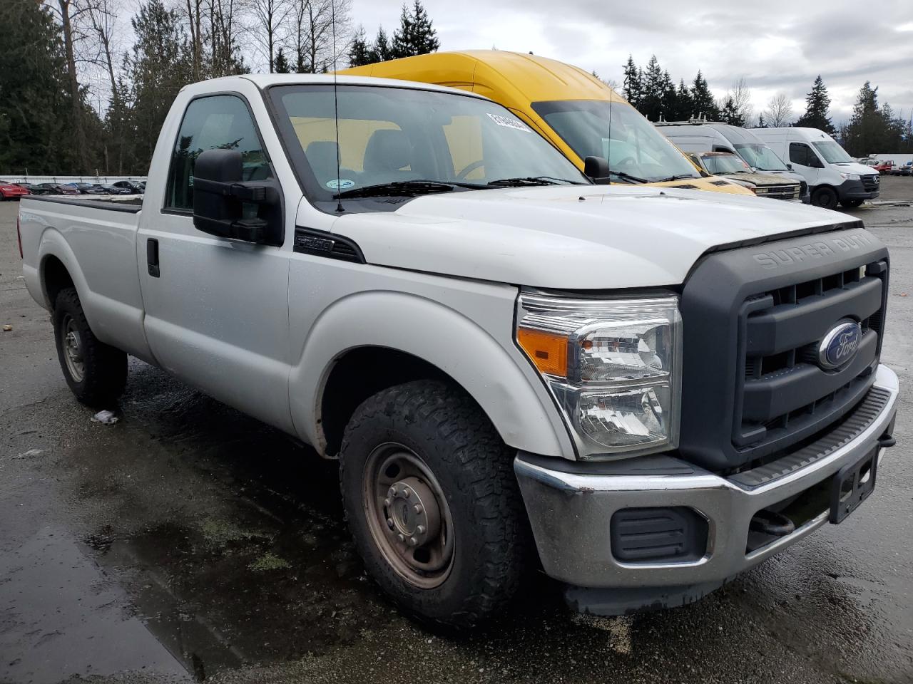 2014 Ford F250 VIN 1FTBF2A6XEEB42193 Copart auction photo, side / rear end damage thumbnail 4