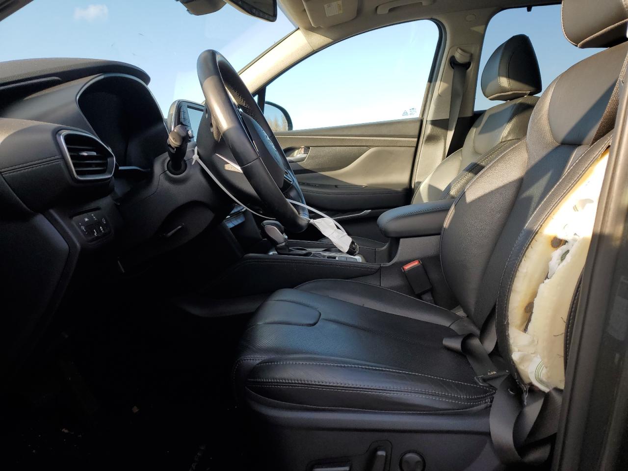 2020 Hyundai Santa Fe VIN 5NMS3CAA6LH229716 Copart auction photo, front end / side damage thumbnail 7