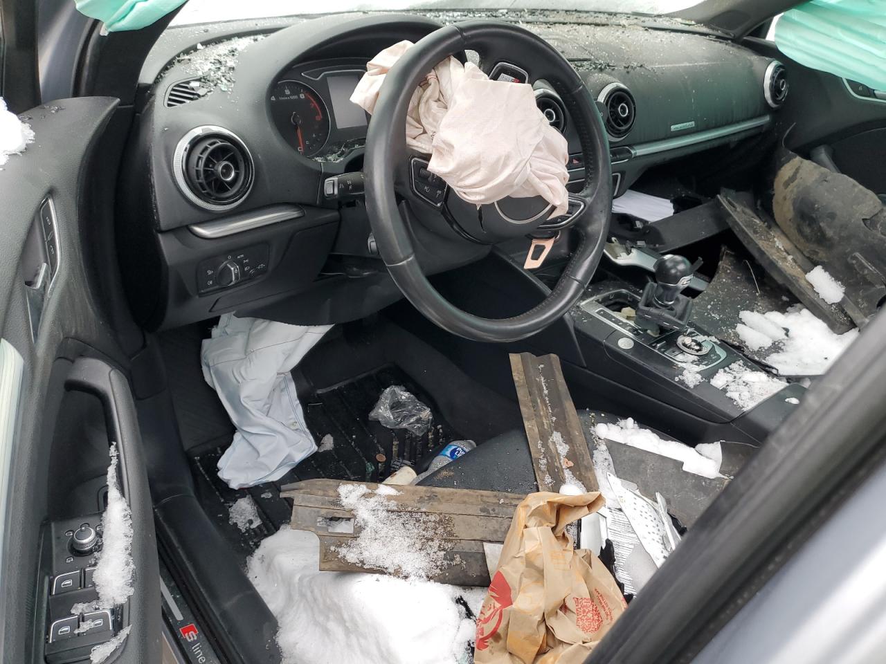 2015 Audi A3 VIN WAUKFGFF4F1105040 Copart auction photo, rollover damage thumbnail 8
