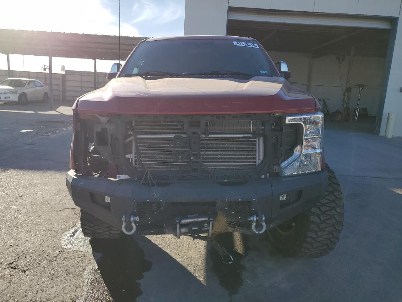 2021 Ford F250 VIN 1FT7W2BT6MEC90902 Copart auction photo, front end / mechanical damage thumbnail 5