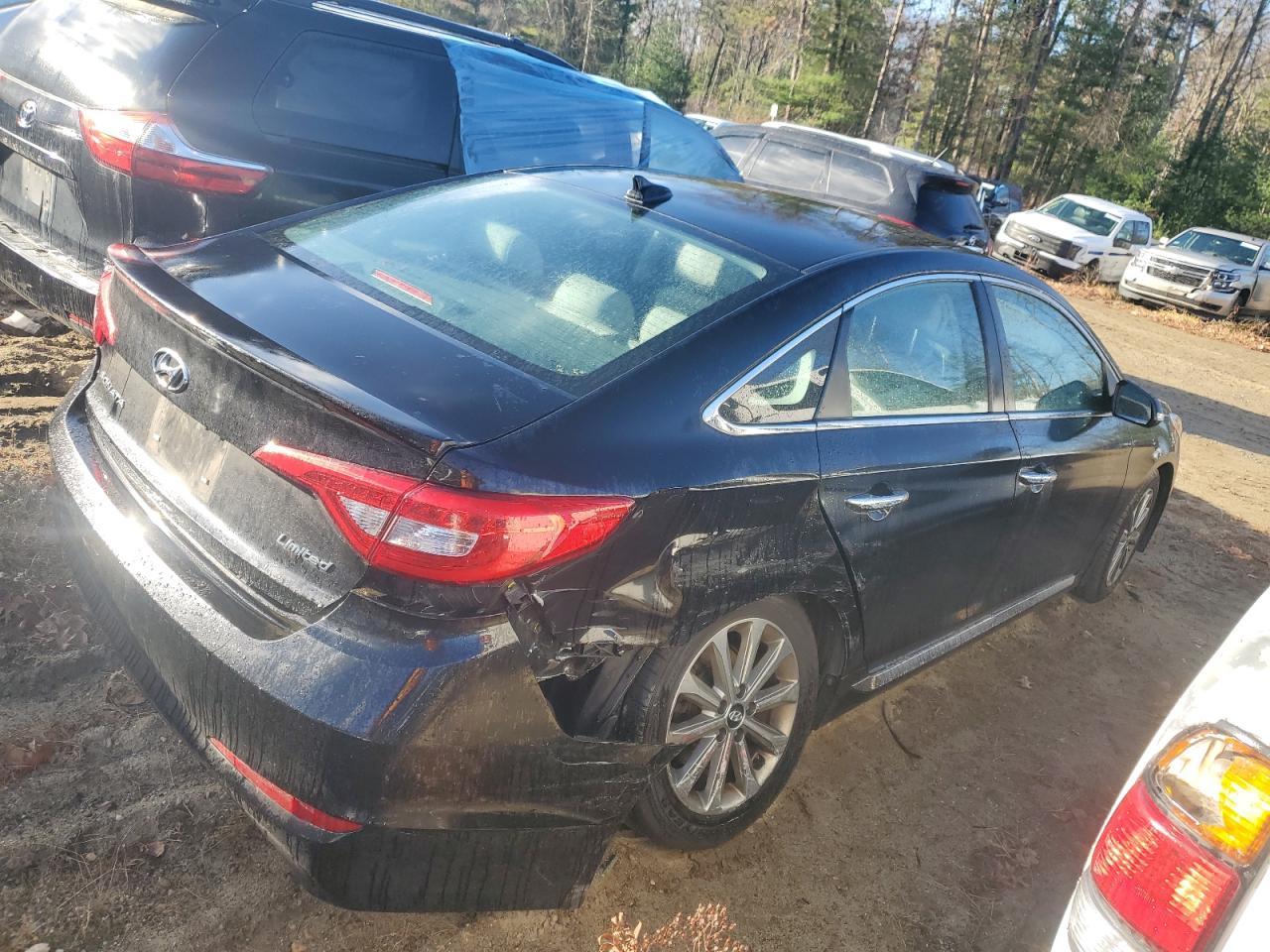 2016 Hyundai Sonata VIN 5NPE34AF0GH391932 Copart auction photo, side / rear end damage thumbnail 3
