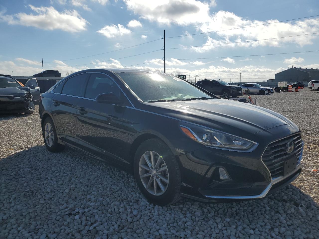 2019 Hyundai Sonata VIN 5NPE24AF0KH810423 Copart auction photo, rear end / side damage thumbnail 4
